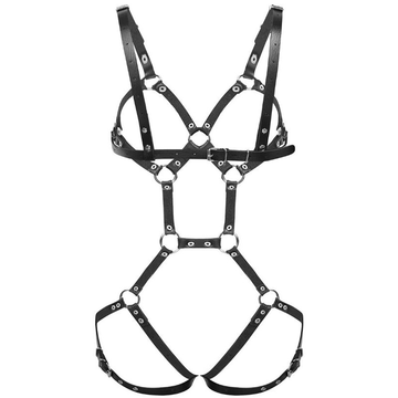 Women Leather Body Harness / Sexy Bondage Bra Suspenders Garter - EVE's SECRETS